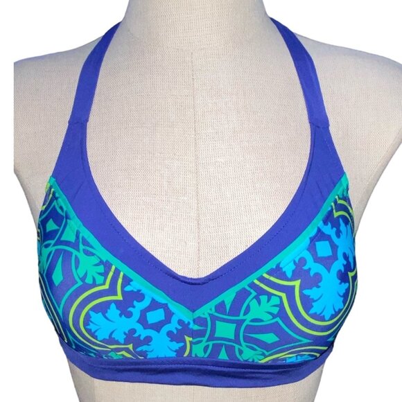 STYLUS Other - Stylus Swimwear S Top Women Blue Green Nylon Spandex